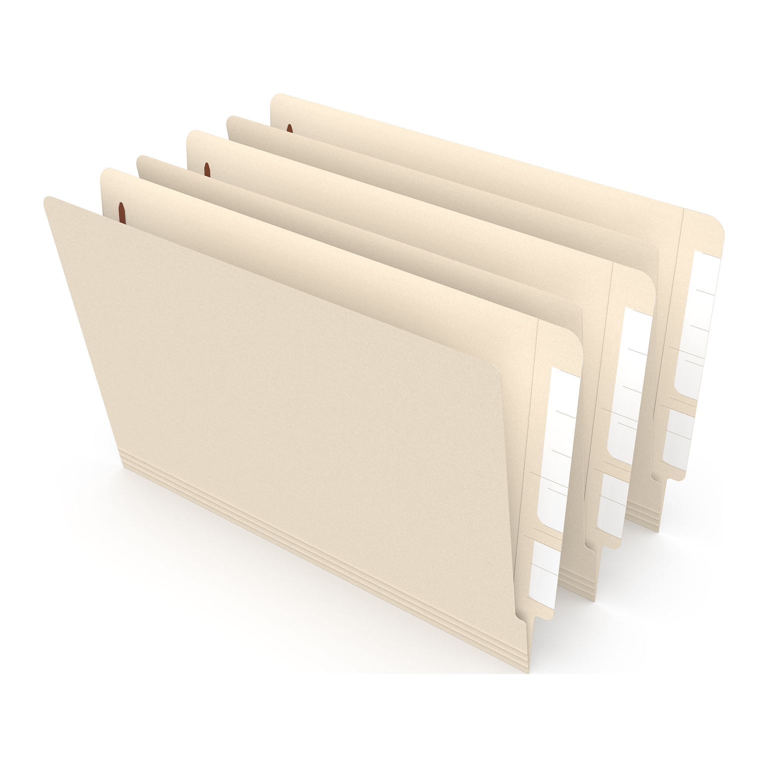 Staples® Reinforced End Tab Classification Folders, Legal Size, Manila, 50/Box (TR18360/18360)