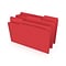 Staples® Reinforced Classification Folders, 2 Expansion, Legal Size, Red, 50/Box (TR18692)