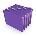 Staples® Hanging File Folder, 5-Tab, Letter Size, Purple, 25/Box (TR419200)