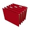 Staples® Hanging File Folders, 1/5-Cut Tab, Letter Size, Red, 25/Box (ST163535-CC)