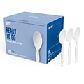 Perk™ Polystyrene Spoon, Medium-Weight, White, 300/Pack (PK56400)