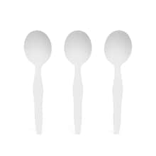 Perk™ Polystyrene Soup Spoon, Heavy-Weight, White, 1000/Carton (PK56404CT)