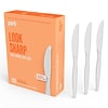 Perk™ Polystyrene Knife, Heavy-Weight, White, 100/Pack (PK56403)