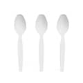 Perk™ Polystyrene Spoon, Heavy-Weight, White, 100/Pack (PK56405)