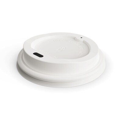 Perk™ Plastic Hot Cup Lid, 8 Oz., White, 500/Carton (PK45593CT)