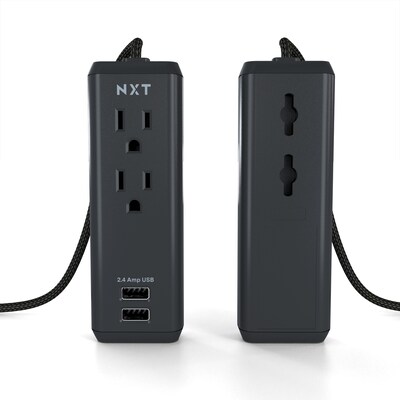 NXT Technologies™ 8 Extension Cord, 2-Outlet, Black (NX56820)