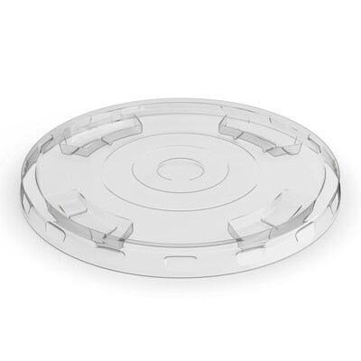 Perk™ Compostable Straw Slot Plastic Lid, 12/16 Oz., Clear, 500/Pack (PK56198)