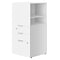 Union & Scale™ Workplace2.0™ 1 Shelf 49H Laminate Storage Tower, White (UN57499)