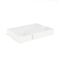 TRU RED™ 3 Piece Plastic Drawer Organizer, White (TR55296)