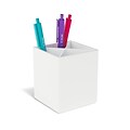 TRU RED™ Divided Plastic Pencil Cup, White (TR55275)