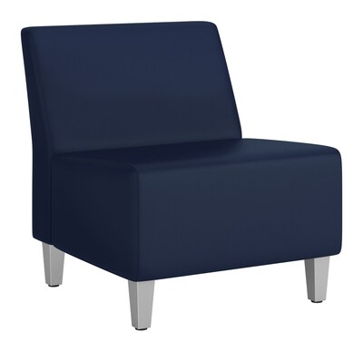 Union & Scale™ Workplace 2.0 Fabric Accent Chair, Armless, Blue (UN58068)