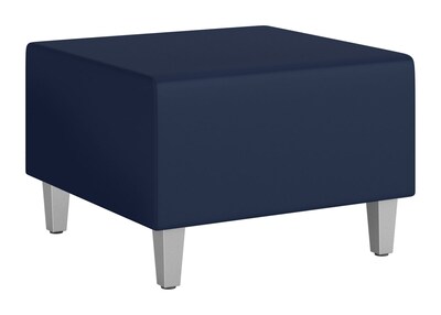 Union & Scale™ Workplace2.0 Fabric Cube Ottoman, Ocean (UN58069)