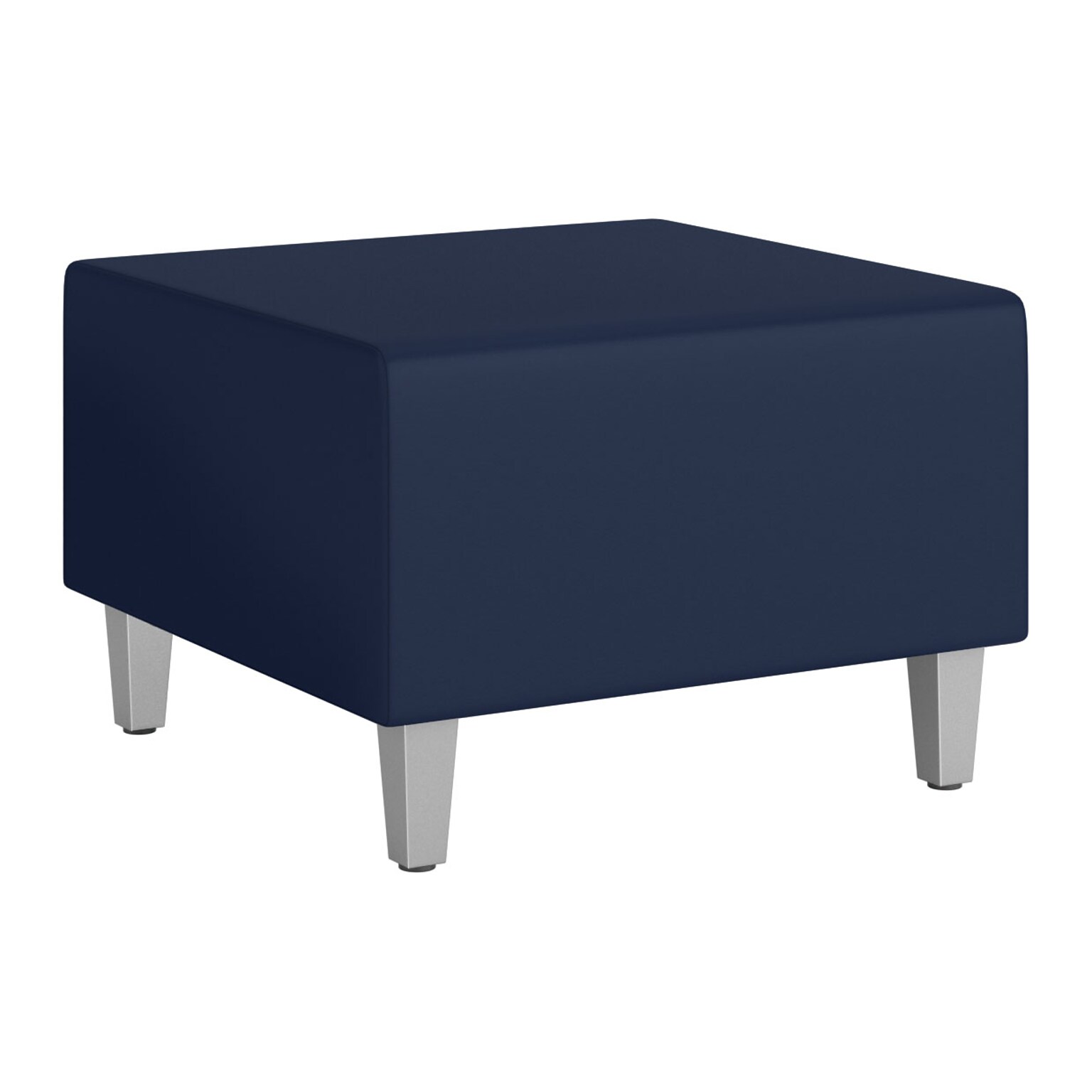 Union & Scale™ Workplace2.0 Fabric Cube Ottoman, Ocean (UN58069)