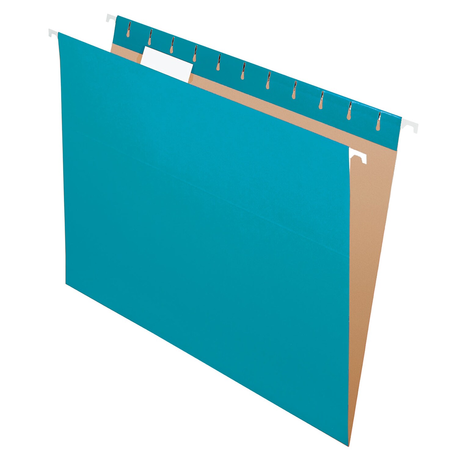Pendaflex Recycled Hanging File Folders, 1/5 Tab, Letter Size, Teal, 25/Box (81614)
