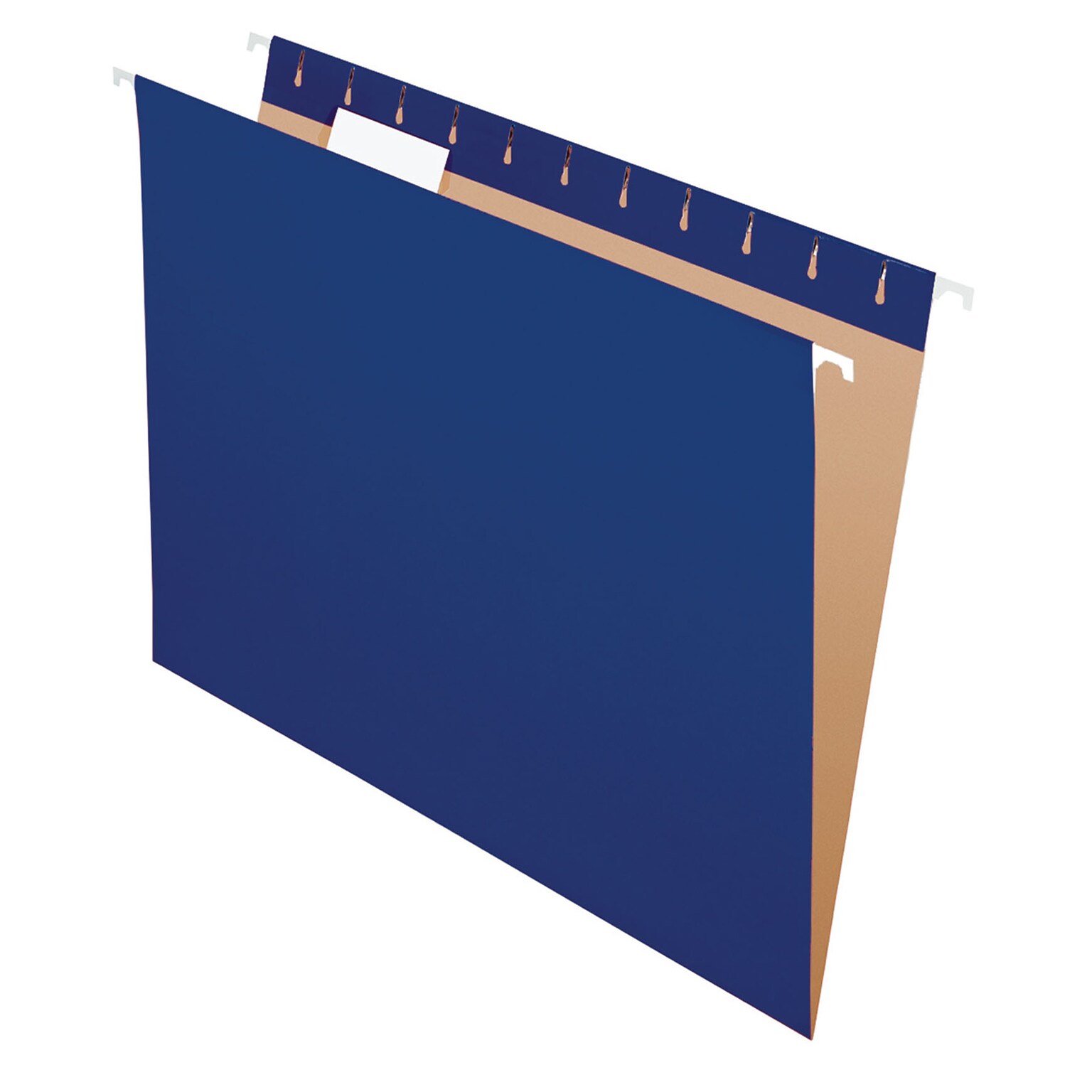 Pendaflex Recycled Hanging File Folders, 1/5 Tab, Letter Size, Navy, 25/Box (81615)