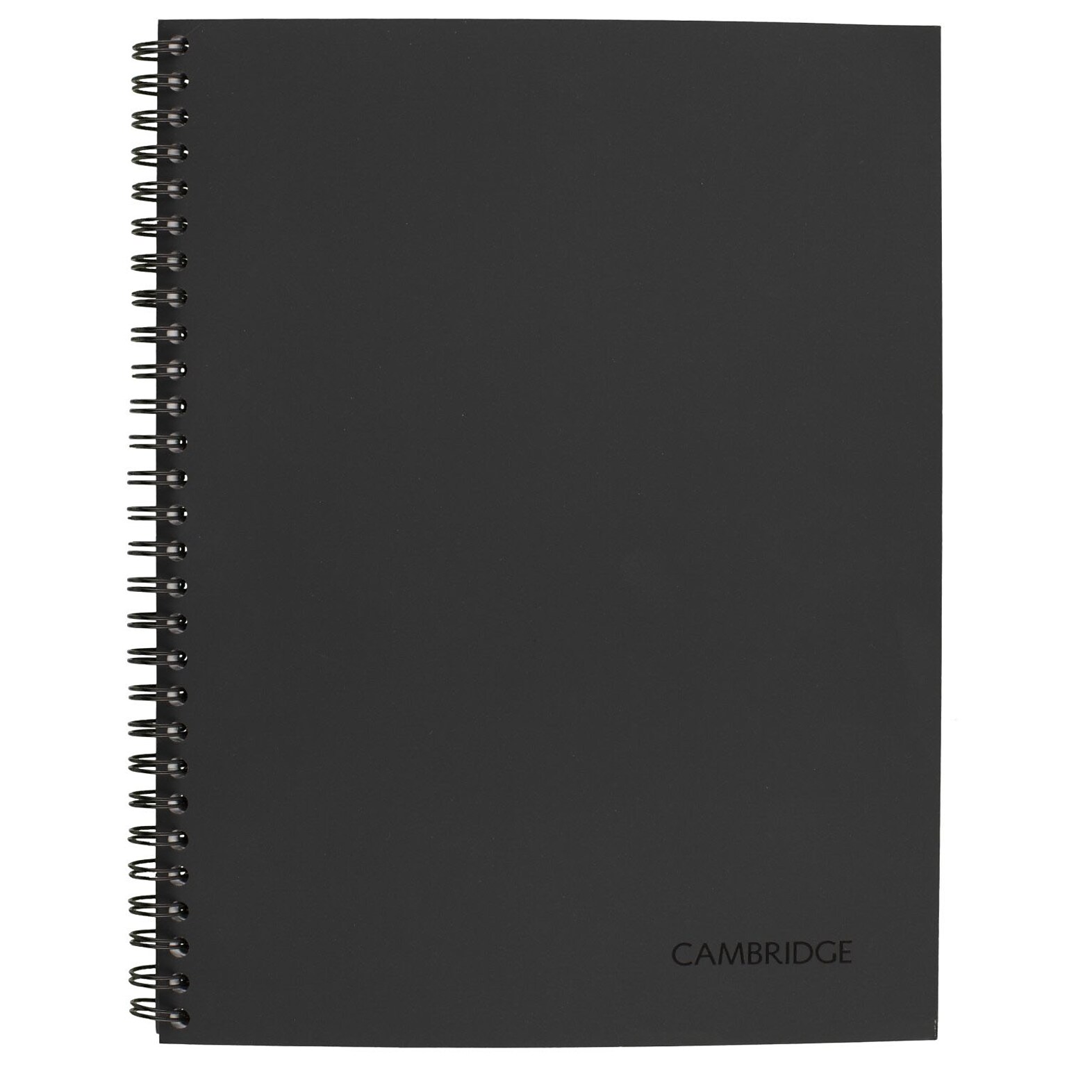 Cambridge Action Planner Professional Notebook, 7.25 x 9.5, Wide Ruled, 80 Sheets, Charcoal Gray (06122)