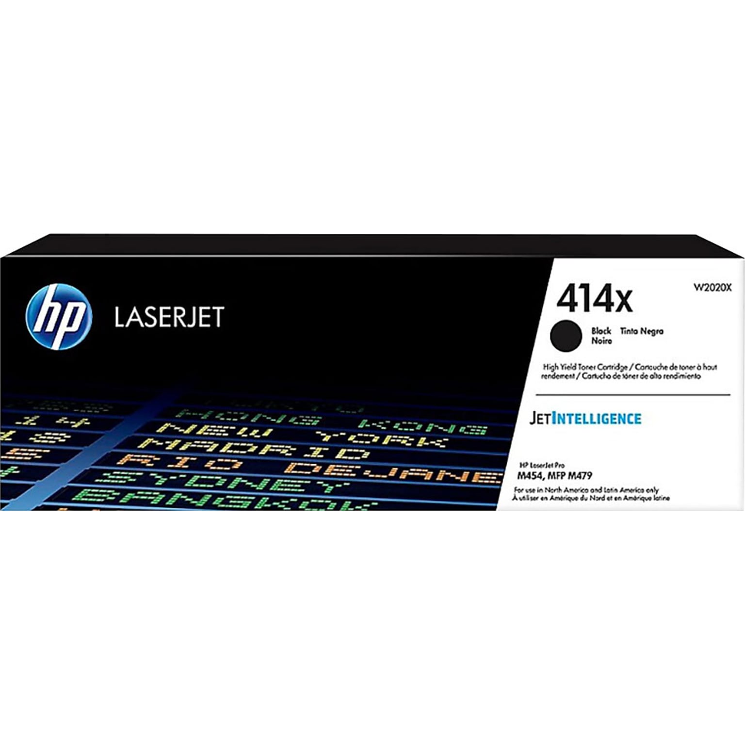 HP 414X Black High Yield Toner Cartridge  (W2020X)