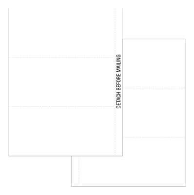 TOPS 2020 Blank 1099 3-Down Style Tax Form Cut Sheets, 50 Forms/Pack (LB1099NB-S)