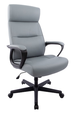 Staples Quill Brand Rutherford Luxura Manager Chair, Gray (58677), Grey