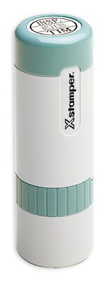 Custom Xstamper® N75 Pre-inked Round Xpedater, 0.63 Diameter