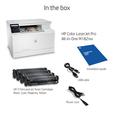 HP Color LaserJet Pro M182nw Wireless All-in-One Laser Printer (7KW55A)