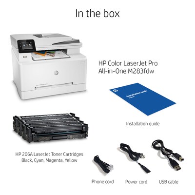 HP LaserJet Pro M283fdw Wireless Color All-In-One Laser Printer (7KW75A)