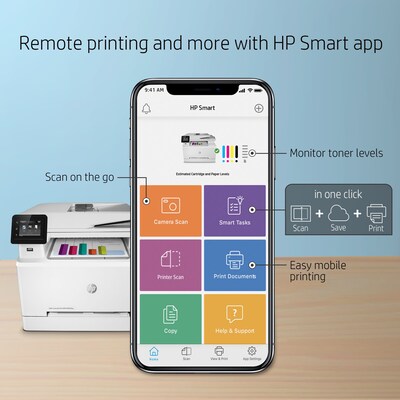 HP LaserJet Pro M283fdw Wireless Color All-In-One Laser Printer (7KW75A)