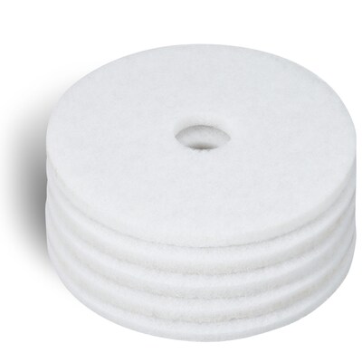 Coastwide Professional™ 17" Polishing Floor Pad, White, 5/Carton (CW22987)