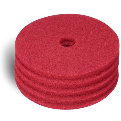 Coastwide Professional 20 Buffing Pad, Red, 5/Carton (CW22984)