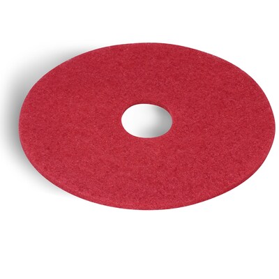 Coastwide Professional 17" Buffing Pad, Red, 5/Carton (CW22985)