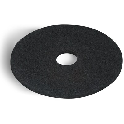 Coastwide Professional™ 17" Stripper Floor Pad, Black, 5/Carton (CW22980)