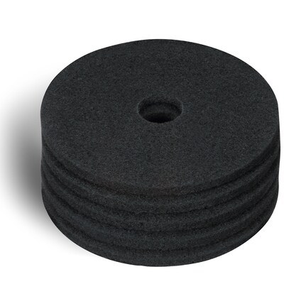 Coastwide Professional™ 17" Stripper Floor Pad, Black, 5/Carton (CW22980)