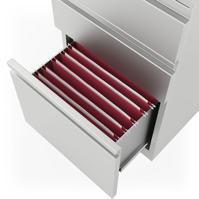 Quill Brand® 3-Drawer Vertical File Cabinet, Locking, Gray, 22.88"D (25172D)