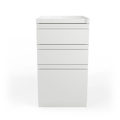 Quill Brand® 3 File Drawers Vertical File Cabinet, Locking, Gray, Letter, 19.88"D (13441D-CC)