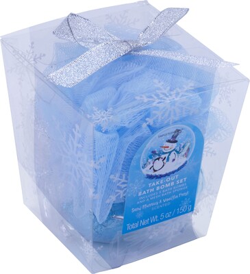 5 Piece Bath Fizzer Set With Pouf