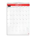 2020-2021 TRU RED™ Academic 17 x 12 Wall Calendar, Red/Black/Gray (TR54276-20)
