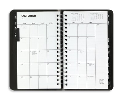 2020-2021 TRU RED™ Academic 3 x 6 Planner, Black (TR25501-20)