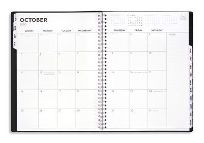 2020-2021 TRU RED™ Academic 8 x 11 Planner, Black (TR25499-20)