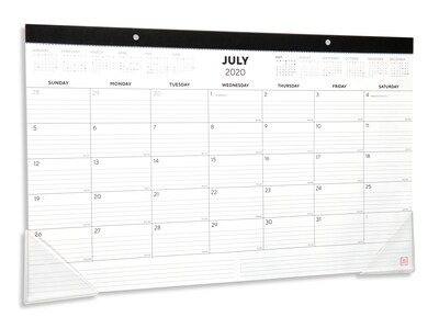 2020-2021 TRU RED™ Academic 11 x 18 Desk Calendar, Black/Red (TR17004-20)
