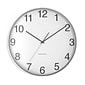 Union & Scale™ Essentials Wall Clock, Aluminum, 12" (UN57796)
