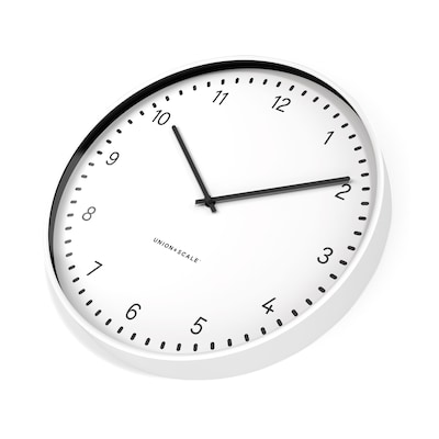 Union & Scale™ Essentials Wall Clock, Metal, 15" (UN58042)