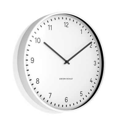 Union & Scale™ Essentials Wall Clock, Metal, 15" (UN58042)