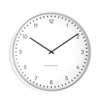 Union & Scale™ Essentials Wall Clock, Metal, 15 (UN58042)