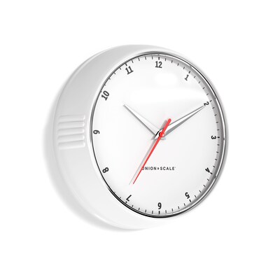 Union & Scale™ Essentials Wall Clock, Plastic, 9.5 (UN58043)