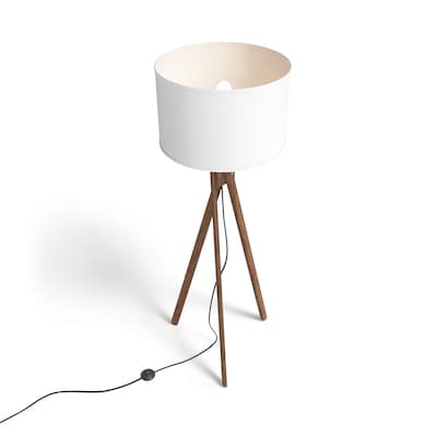 Union & Scale™ Essentials 57.5 Wood Floor Lamp with Drum Shade (UN58021)