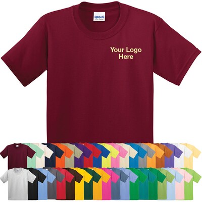 Custom Gildan® Youth Screen Printed Colored T-Shirt