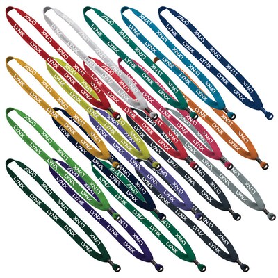 Custom Polyester Shoelace Lanyard 5/8