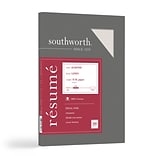 Southworth Linen Resume 8.5 x 11 Multipurpose Paper, 32 Lbs., 100 Brightness (RD18ACFLN)