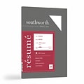 Southworth Resume Paper, 8.5 x 11, 24 lb., Wove-Finish, White, 100 Sheets/Box (R14CF)