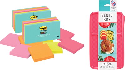 Buy 2 Packs of Post-it® Notes, Get 1 Fit + Fresh Bento Box FREE